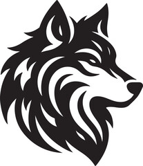 wolf head silhouette