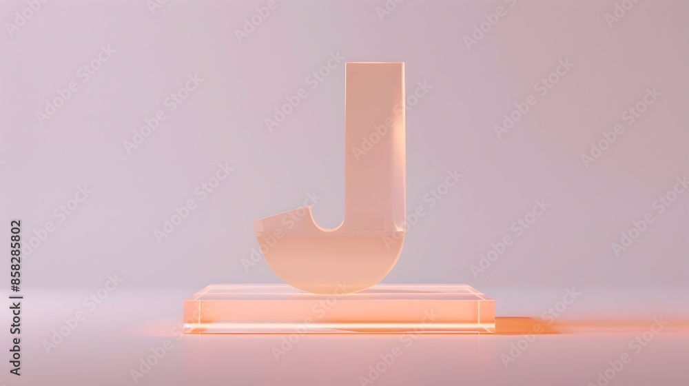 Poster Minimalist Geometric Abstract 3D Architectural Design Render