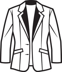 illustration of a men suit illustration black and white