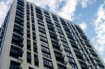 Part of a multi-storey building, bottom view