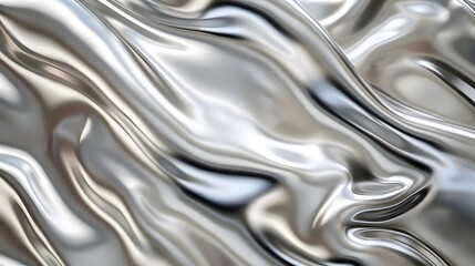 Mesmerizing Metallic Ripples:Shimmering Brushed Steel Abstract Backdrop