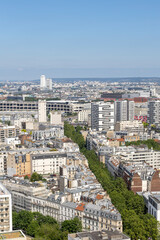 Vue aérienne du quartier des Flandres et du nord de Paris, France