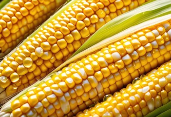 freshly harvested corn cob close natural light, maize, yellow, vegetable, organic, agriculture, farm, produce, farmers, market, summer, seasonal, husk