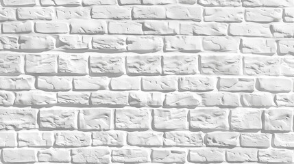 A white brick wall with a few cracks. The wall is very plain and simple. It is a very basic and simple design