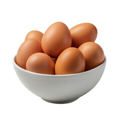 Eggs in a bowl.
Eggs in a bowl on white on white background.
Eggs in a bowl isolated on transparent background.