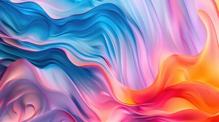 Modern abstract background with colorful waves, featuring a blend of blue, pink, and orange tones for a vibrant effect.