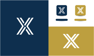 X Logo Design And X monogram initials letter logo concept. X icon design, EPS10.