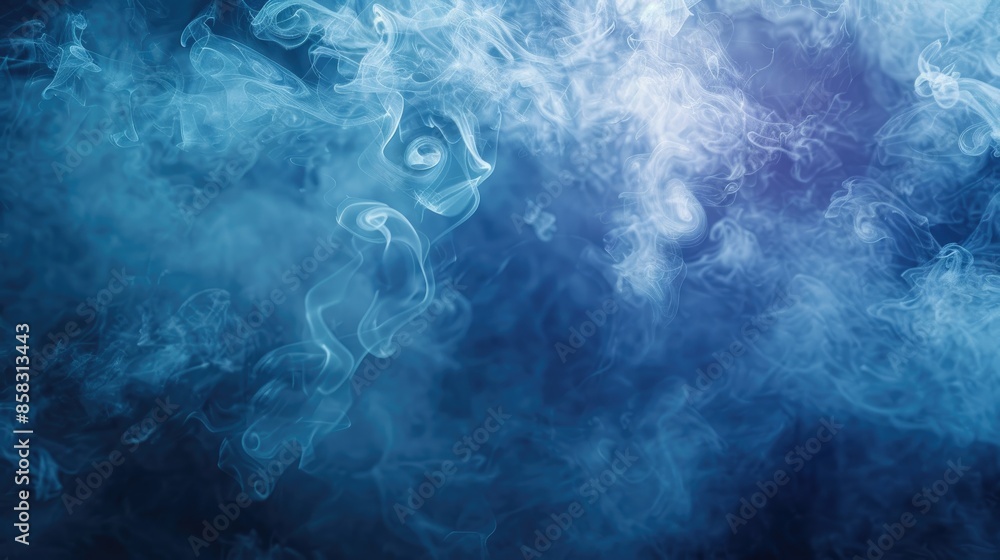 Aufkleber dynamic smoky patterns on an abstract background, creating a moody and ethereal atmosphere, perfect 