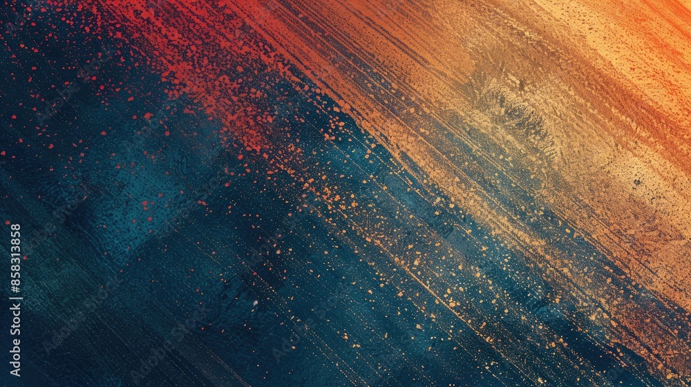Poster dynamic gradient grainy texture abstract background, creating visual interest and energy in your com