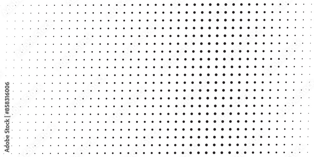 Poster background with monochrome dotted texture. polka dot pattern template