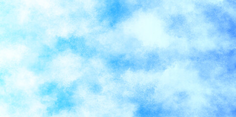 watercolor abstract grunge blue paper texture painting background, Natural and cloudy fresh sky, creative brush painted aquarelle light sky blue background, blurred and grainy Blue powder explosion.
