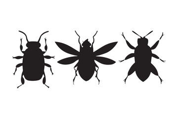insect silhouette image Art & Illustration