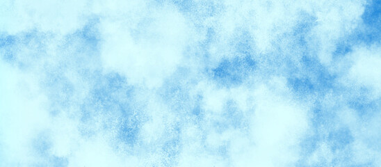 watercolor abstract grunge blue paper texture painting background, Natural and cloudy fresh sky, creative brush painted aquarelle light sky blue background, blurred and grainy Blue powder explosion.