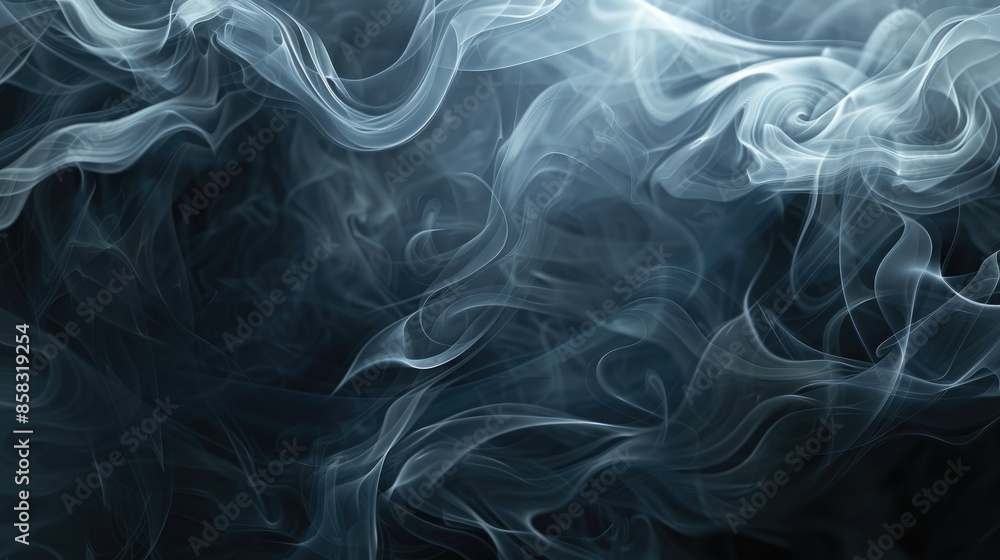 Poster smoky abstract background with swirling patterns, creating a mysterious and atmospheric effect