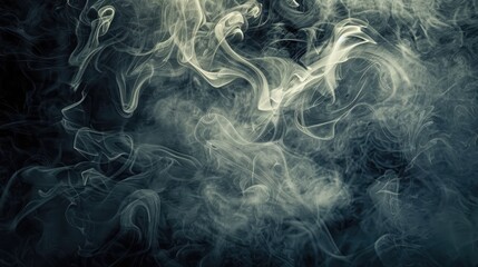 Fototapeta premium Smoky abstract background with swirling patterns and a dark ambiance, creating a mysterious and atmospheric effect, perfect for dramatic and intense themes.