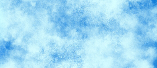 watercolor abstract grunge blue paper texture painting background, Natural and cloudy fresh sky, creative brush painted aquarelle light sky blue background, blurred and grainy Blue powder explosion.