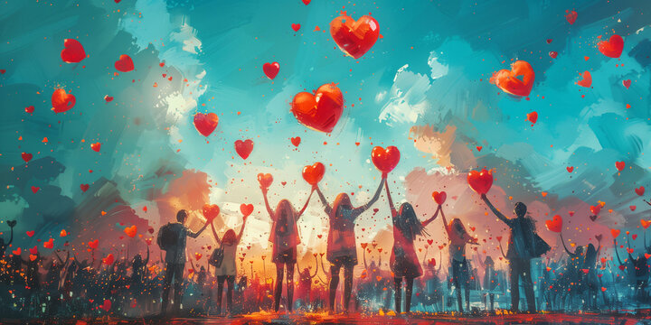 Human rights, equality, diversity, justice and hope concept, respect each other, tolerance and human relationship 