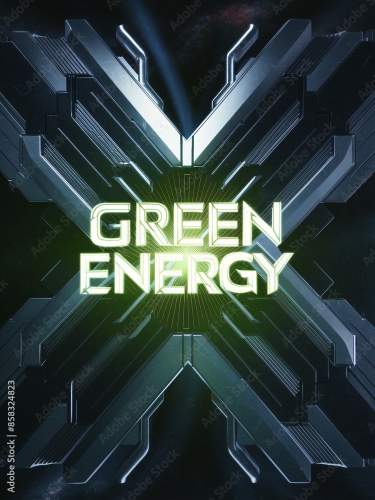Poster the image is of a green glowing 