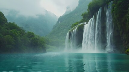 Fototapeta premium Beautiful Waterfall in Guizhou