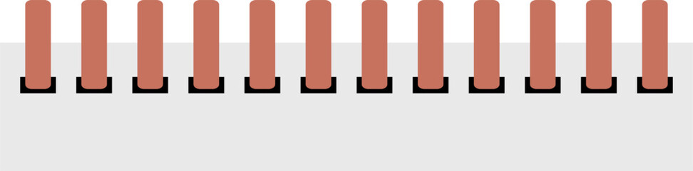 Ring binder with paper Illustration 