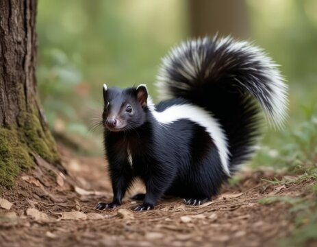 A Black and White Striped Zebra