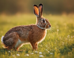 Fototapeta premium A Rabbit in a Field