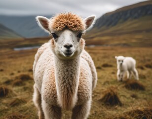 Obraz premium A Cute Animal in a Field