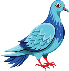 Dove full body high detail vector