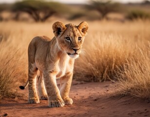 Lion in the Wild