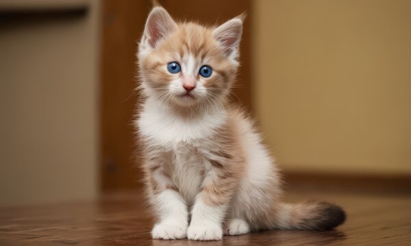 Kitten with Blue Eyes