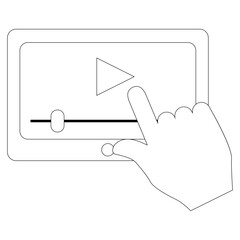 Evaluation concept with icon. Criteria, Online Education: thin vector icon set, black and white kit . Vector Simple icon. Eps 10. 