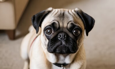 Adorable Pug Dog
