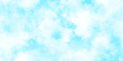 watercolor abstract grunge blue paper texture painting background, Natural and cloudy fresh sky, creative brush painted aquarelle light sky blue background, blurred and grainy Blue powder explosion.
