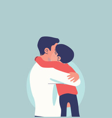 Father's Day vector illustration, design element for greeting cards, posters, banners, and flyer