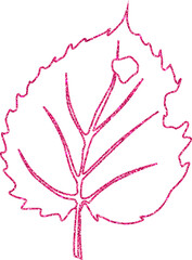 Tree leaf plant design for banners and menus.
