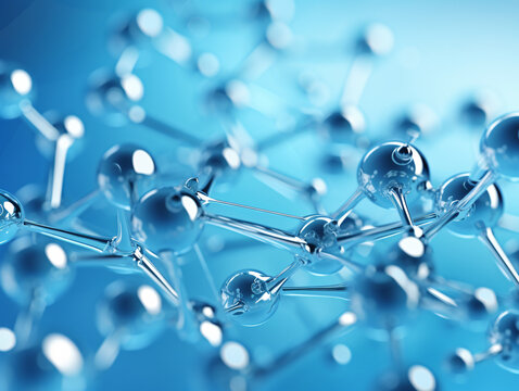 a close-up of a molecule