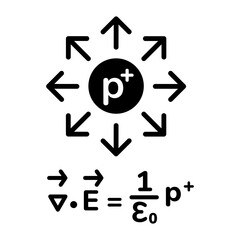 Check out line icon of divergence curl 