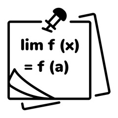 Download outline icon of limit function