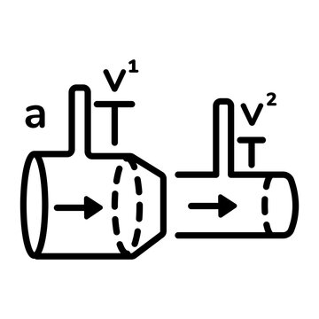 An outline icon of bernoulli equation