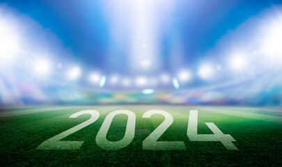 2024 in grossen Ziffern in einer Fussballarena
