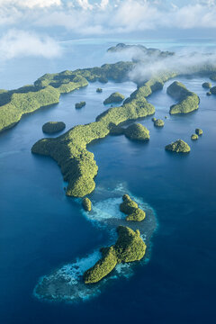Chelbacheb Islands also known as Rock Islands, Palau, Koror, Micronesia