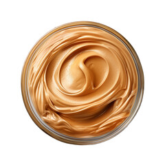 Peanut butter isolated on transparent background.