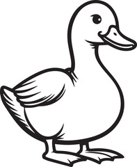 illustration of a duck silhouettes