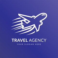 Airplane logo design template inspiration vector illustration
