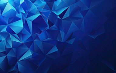 Fototapeta premium Abstract blue triangle background for graphic use. Created with Ai