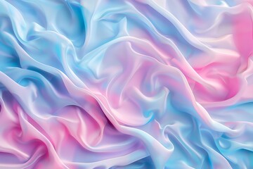 Obraz premium Soft pastel pink and blue abstract waves with a matte finish
