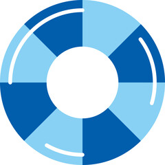 Obraz premium 디자인소스 여름 바다에서 사용하는 튜브이미지1