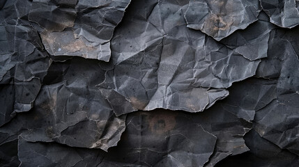 Ripped and crumpled paper texture with a dark and gritty aesthetic