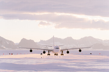 jumbo jet in antarctica