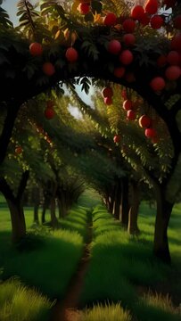 morphing video of apple trees